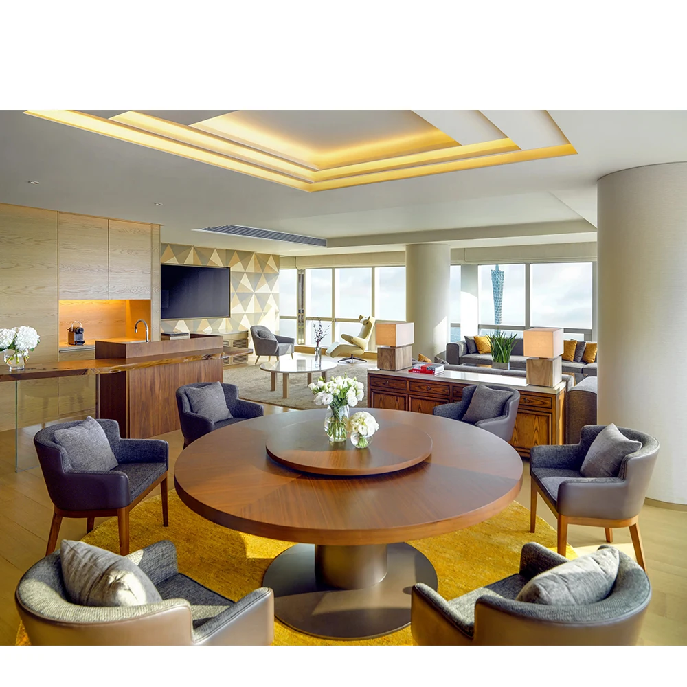 業務用家具 バーカウンター ホテル家具 バー レストラン カスタムダイニングテーブルと椅子 高級ダイニングテーブルセット