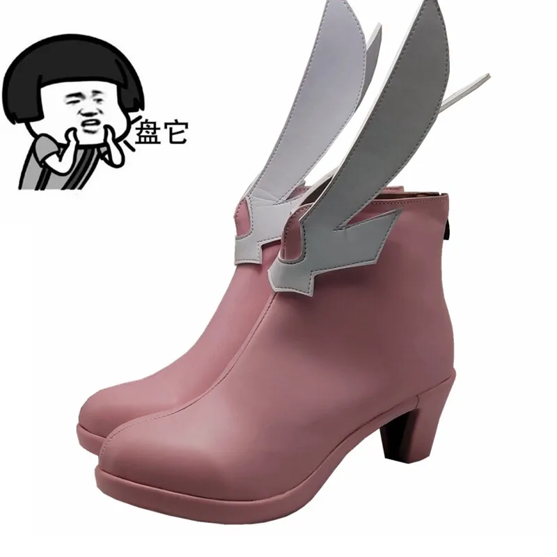 Anime Fate/kaleid liner Prisma☆Illya‌ Illyasviel von Einzbern Cosplay Shoes Pink Short PU Leather Boots For Halloween Carnival