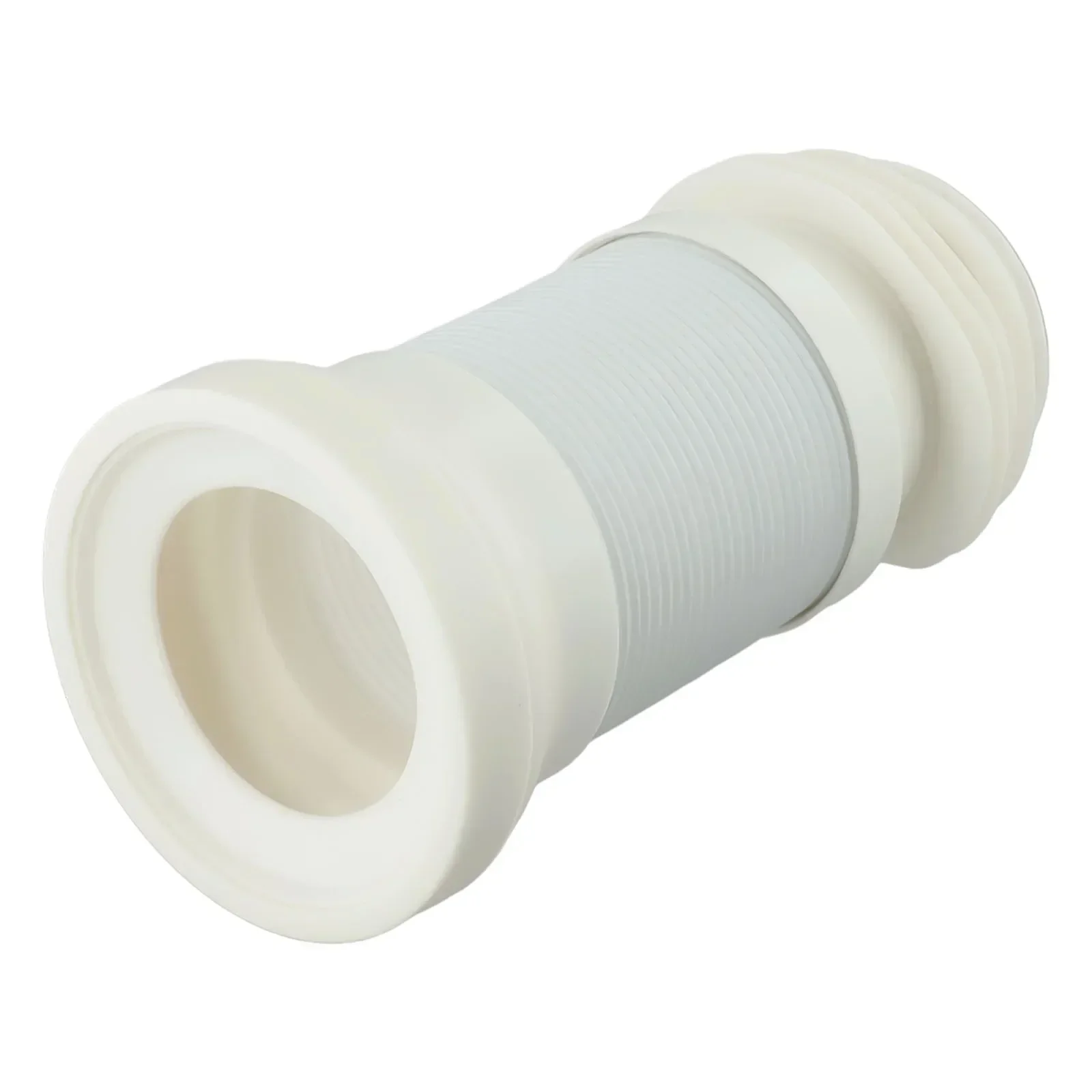 Białe złącze PVC Elastyczne złącze do toalety Elastyczne odpady toaletowe Długie 250 mm-500 mm Rura glebiowa Elastyczne części łazienkowe