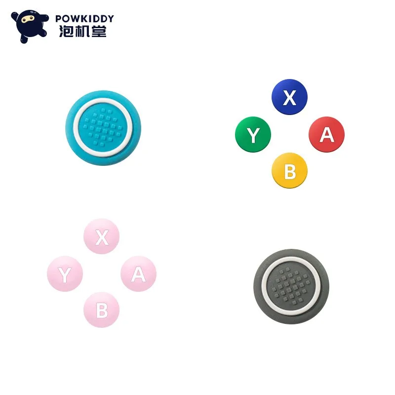 Цветная крышка джойстика для Powkiddy X55 X70 RGB20s X28 X51 X39, ручные аксессуары, декоративные цветные Стикеры с кнопками в подарок