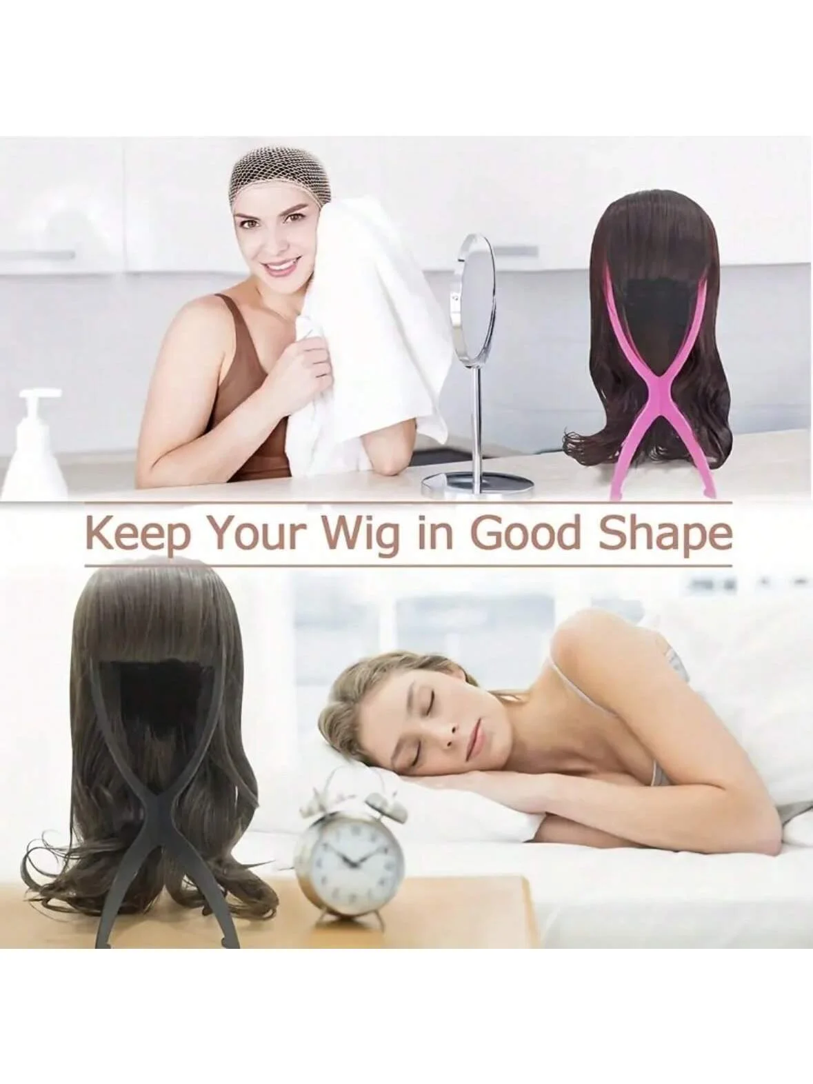 Suporte de peruca portátil suporte de peruca dobrável suporte de peruca durável exibição de peruca 13.8 Polegada ferramenta suporte de peruca de viagem para todas as perucas