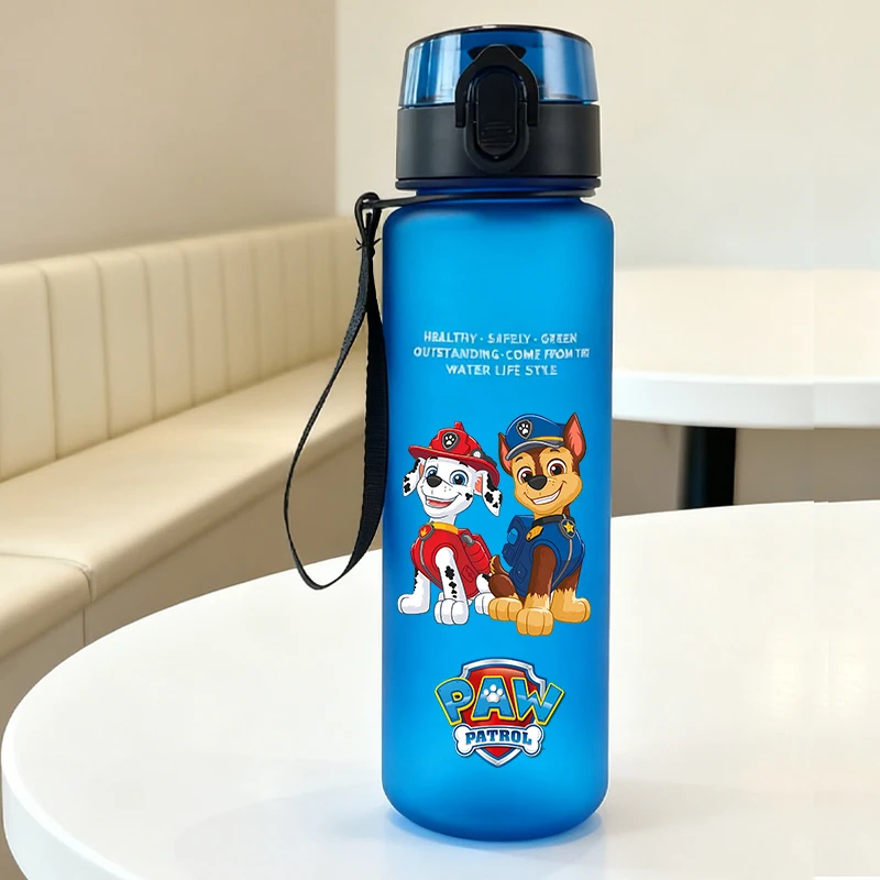 Bouteilles d'eau Paw Patrol de 650ml, bouteille de sport Anime Chase Skye, voyage en plein air, salle de sport, pichets de Fitness, gobelets portables pour garçons et filles