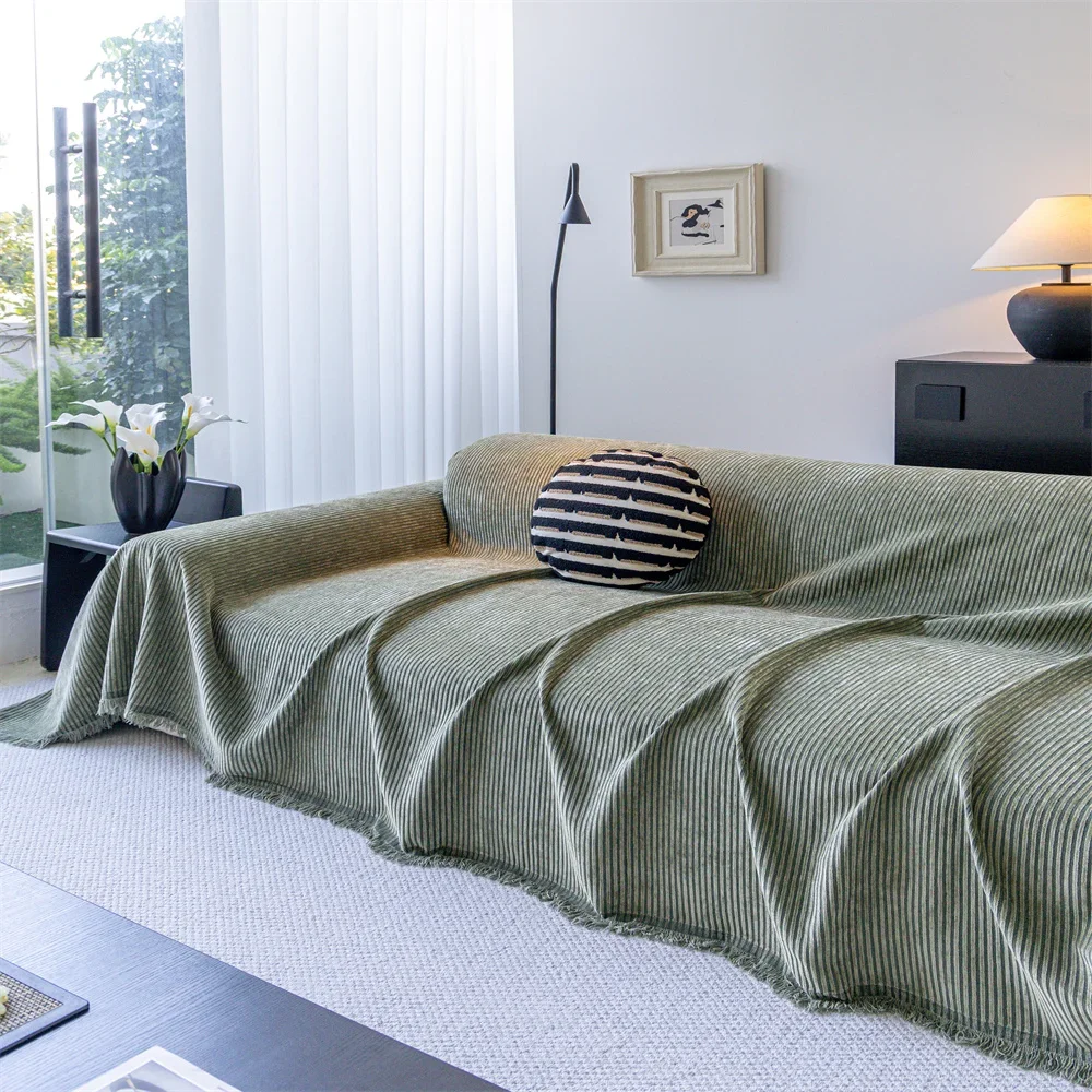 2026 Retro French Style Light Luxury Sofa Cover Universal Non-Slip All-Season Fabric High-Quality Sofa Slipcover Anti-Cat
