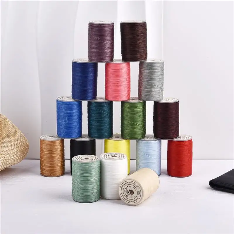 160mm Polyester Waxed Line Leather Craft Sewing Wax Thread Cord 0.35mm Round Leather Sewing Wax Thread DIY Necklace Bracelet