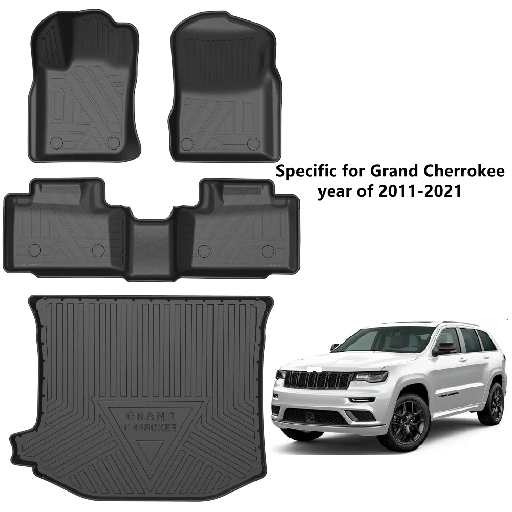 

Custom Fit Car Interior Accessories Car Floor Mat for Jeep Wrangler JL Durable TPE ECO Trunk Mat for Grand Cherokee Renegade