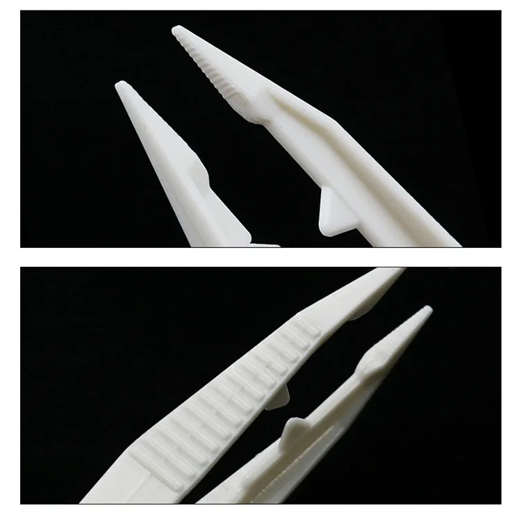 Imagem -06 - Pinças de Plástico para Crianças Pequenas Pinças Descartáveis Ferramentas de Reparo Médico Clipes Artesanais Cor Aleatória 10 Pcs