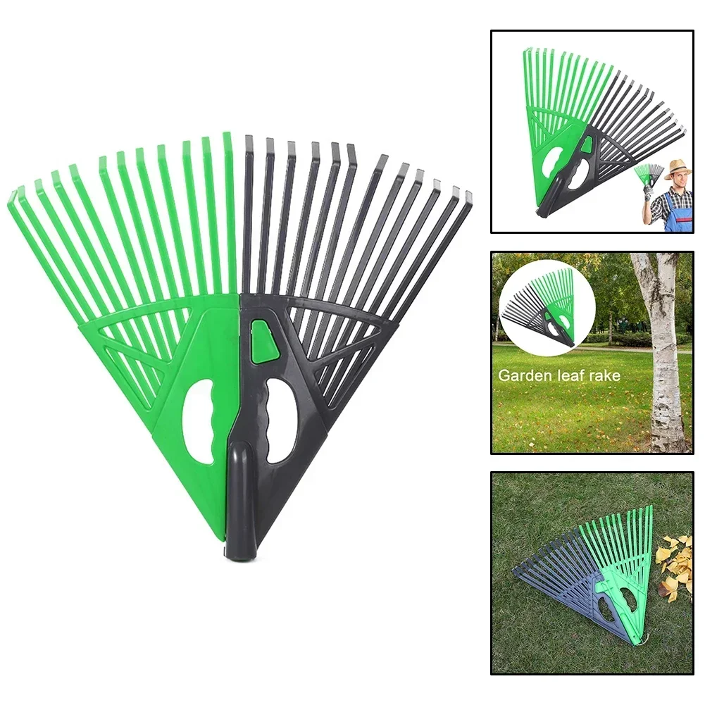 For Leaves Grass Lawn Rake Lawn Grooming Tools Large Fan-Shaped For Efficient Leaf Garden Leaf Rake Grass Grooming