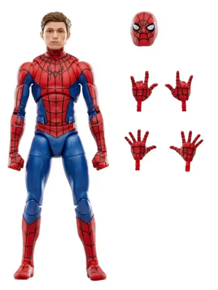 Figurka akcji Legends Tom Holland Spider-Man w skali 1/12, retro model Spider-Mana na kartonowej opakowaniu, kolekcjonerskie ozdoby dekoracyjne. — 2