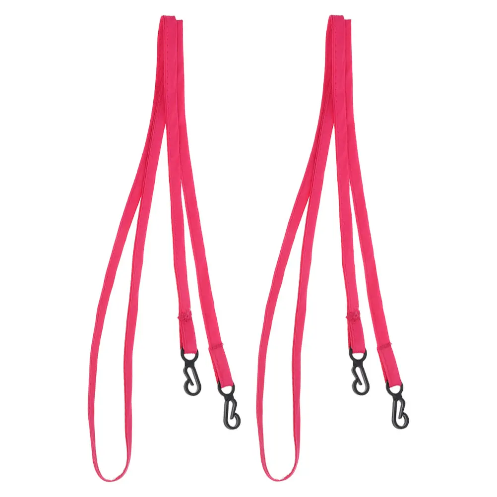 2 قطعة القفاز لحامل القفازات خفيف الوزن الحبل الرقبة معلقة حزام مكافحة خسر للتزلج على الجليد