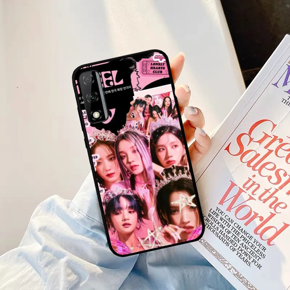 Kpop G-GIDLE band Phone Case For Huawei Y9 6 7 5 Prime Enjoy 7s 7 8 plus 7a 9e 9plus 8E Lite Psmart Shell