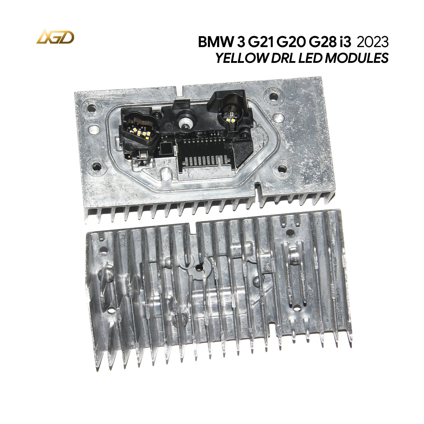 

Yellow DRL Modules With Heat Sink For BMW G20 G21 G28 3 Series 2023 2024 Fits LASER Headlights EU Version