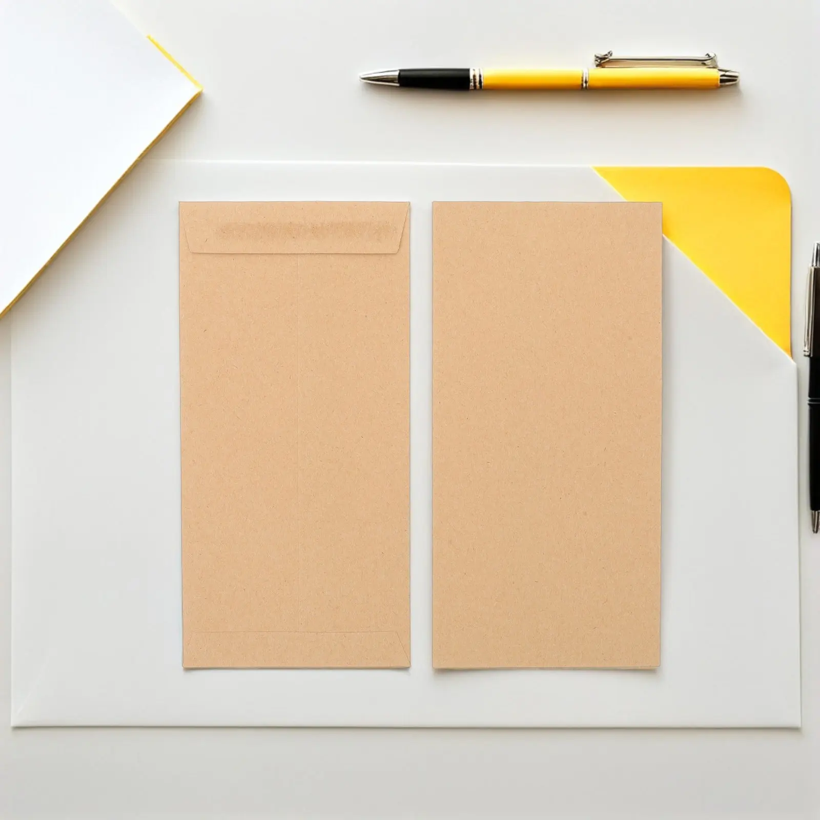 

60Pcs Sturdy Kraft Paper Envelopes Flap Multi Purpose Envelopes for Greeting Cards Money Saving Challenge Gift Cards