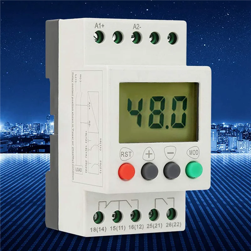 N01R-4X Voltage Detection Relay SVR1000 Voltage Protection Digital Single Phase Monitoring Protection Relays,ACDC 24-48V
