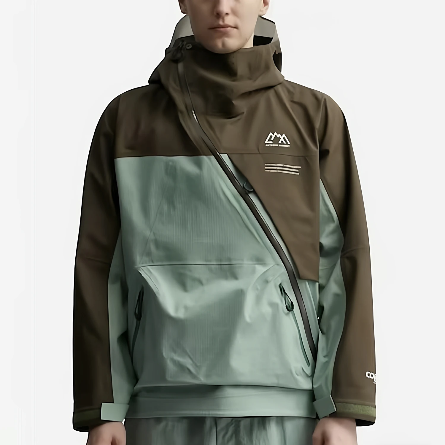 

Ветровка Coexist Sla на молнии, мужская, свободного кроя, осенняя, водонепроницаемая, из полиэфирного волокна, с капюшоном, молодежный тренд, стандартная длина