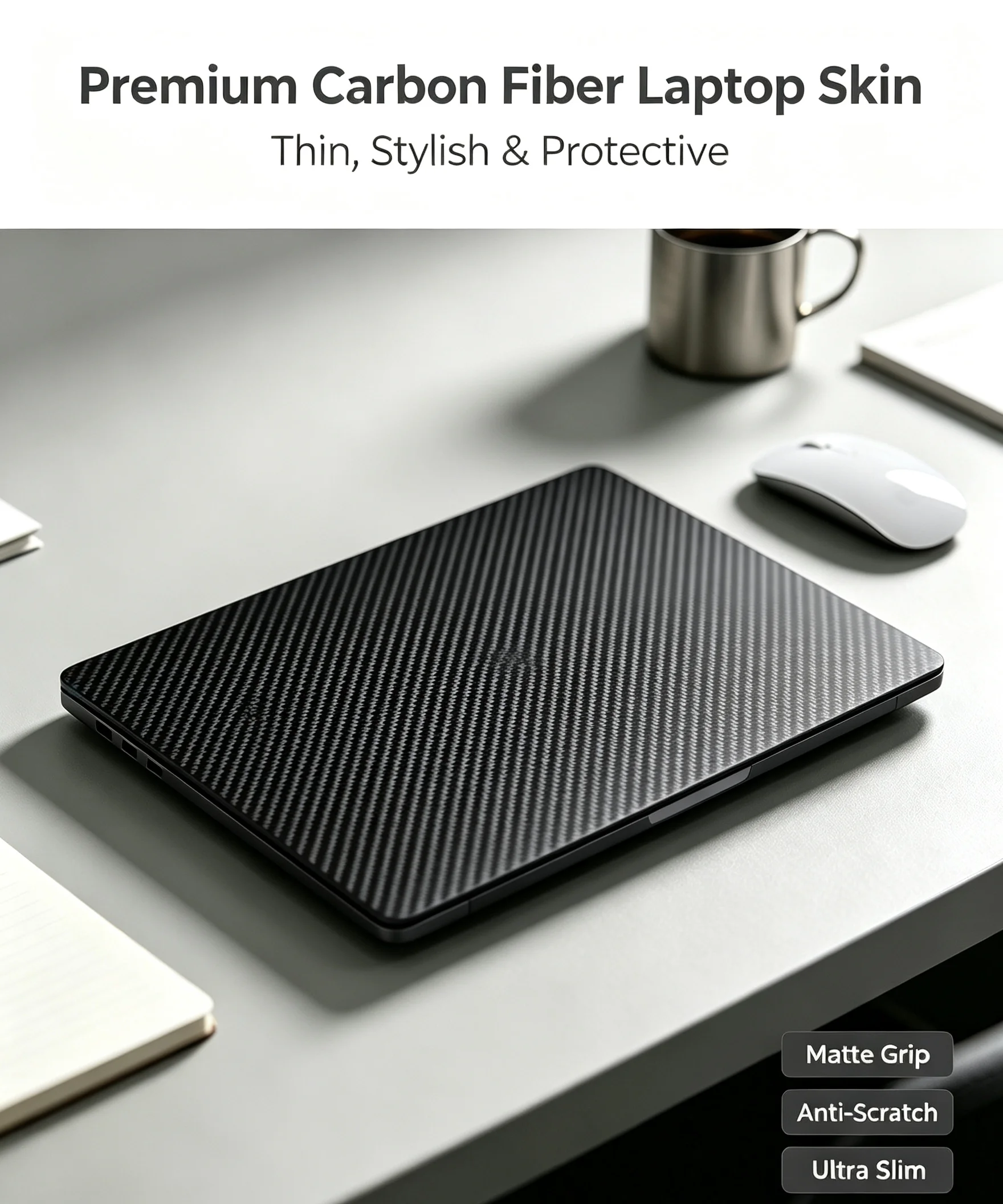 Color Carbon Laptop Skin Sticker Anti‑Scratch Protector for Alienware 16X Aurora 2025