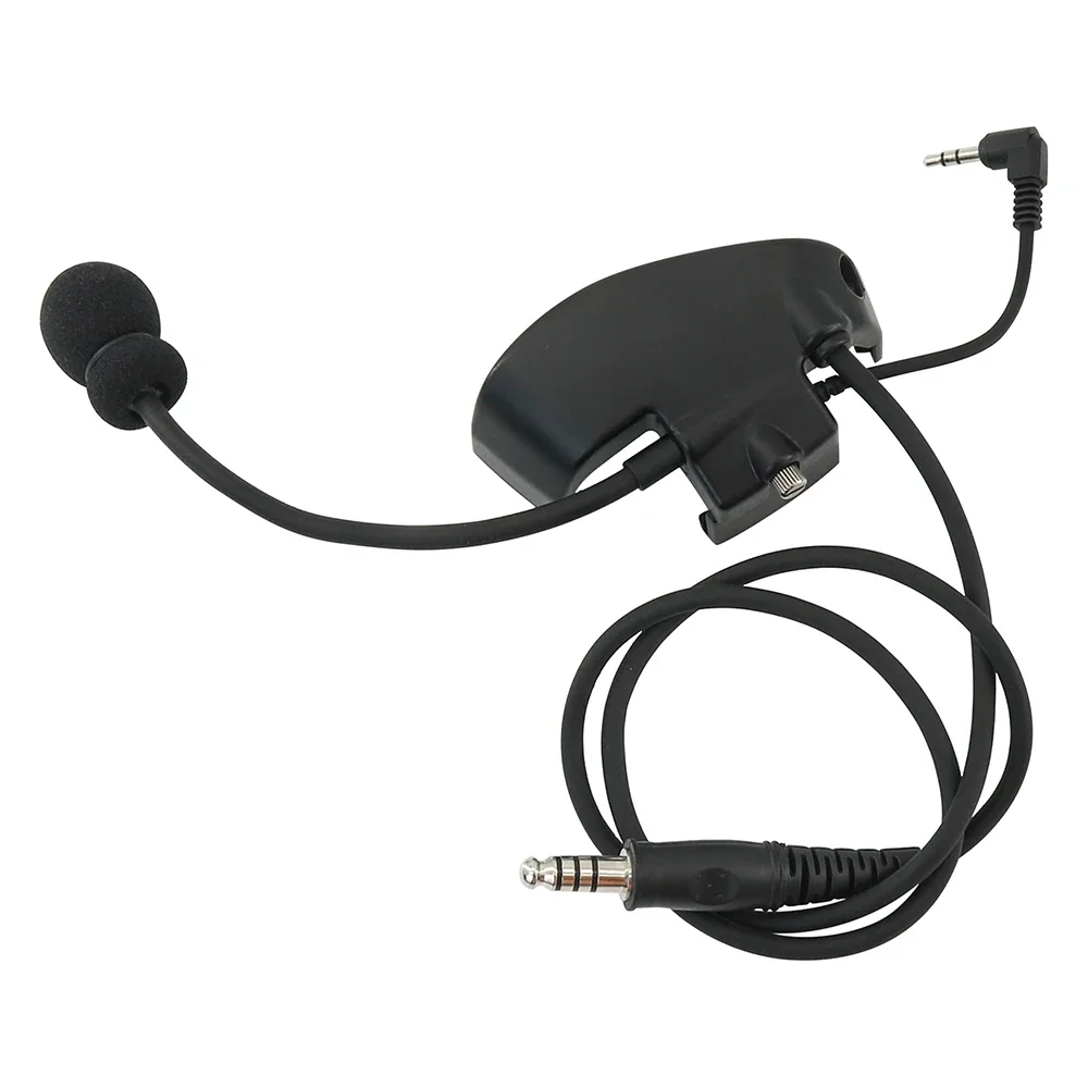 Tactische Headset Microfoon Kit Met U94 Ptt Voor Howard Leight Impact Sport Shooting Headset U94 Ptt Kenwood 2 Pin Voor Baofeng