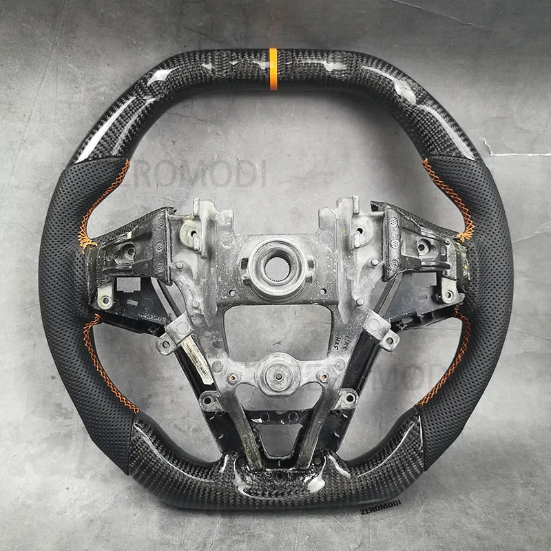 High Quality Custom Carbon Fiber Steering Wheel for Hyundai Veloster Turbo 2012-2017 D-Shaped