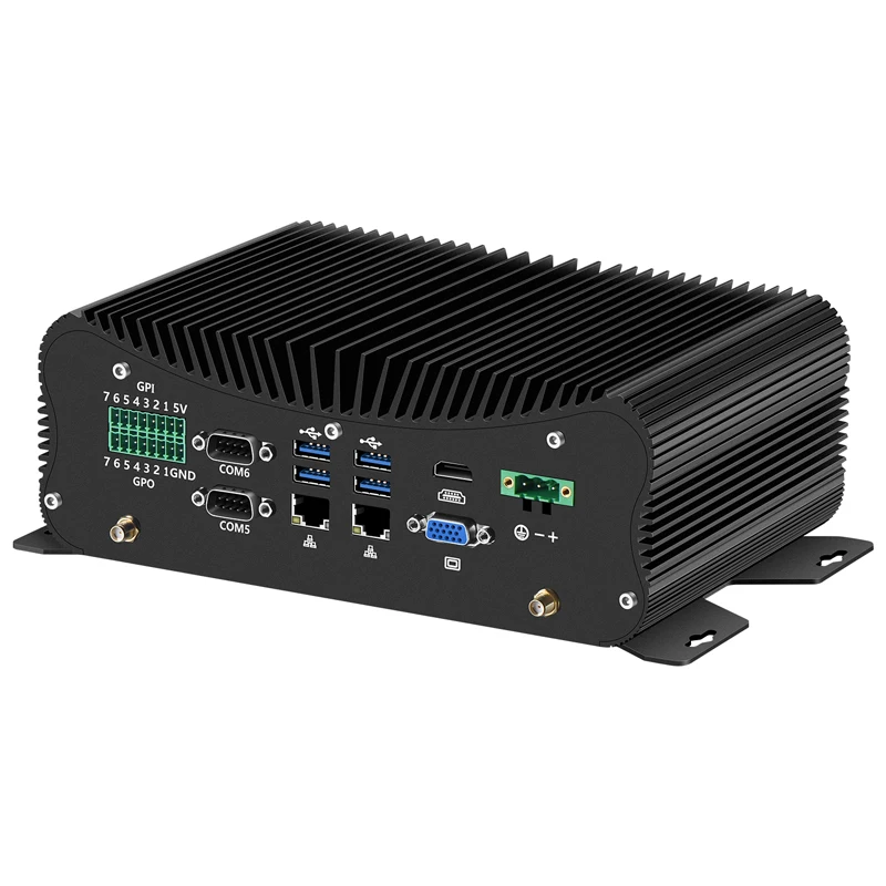 BEBEPC Fanless Mini PC with Intel Core 6th 7th 8th 10th CPU Support WiFi 4G LTE Linux Computer with 2xGbE 6xRS232/485 4xUSB3.0