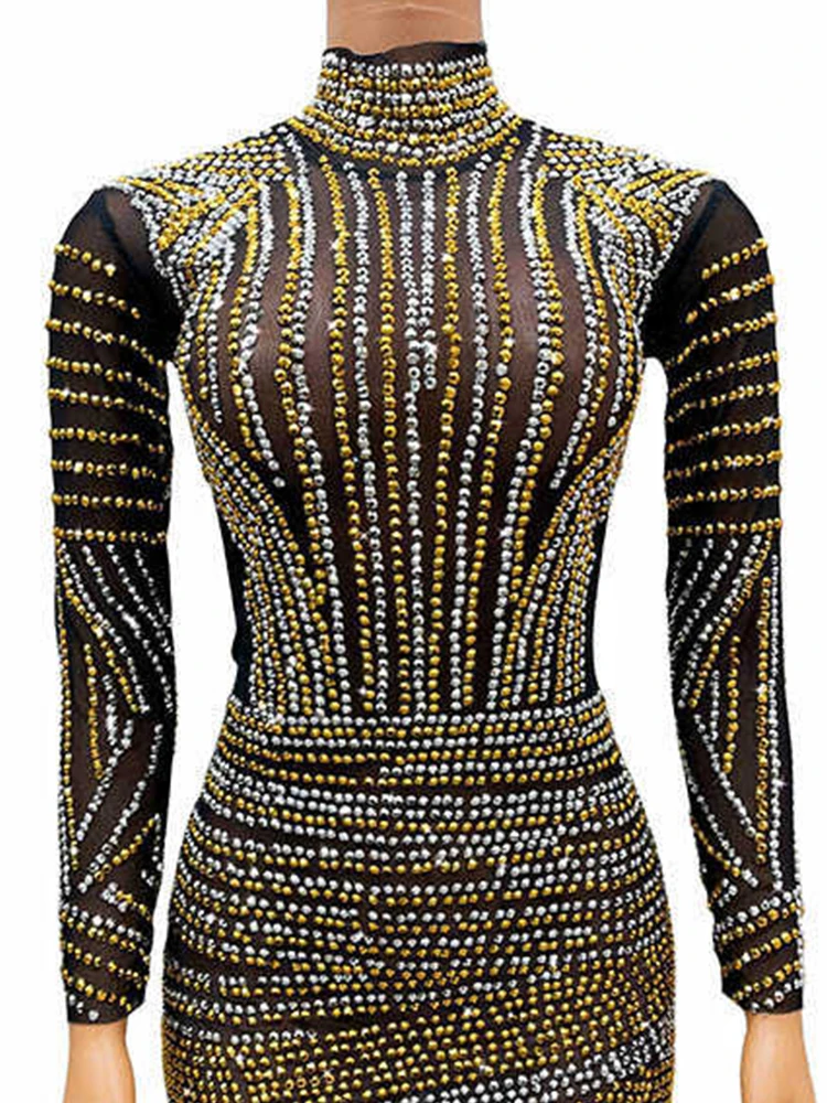 High Quality Hot Diamond Elastic Wrap Buttocks Dress 2024 New Fashion Custom Women'S Clothing