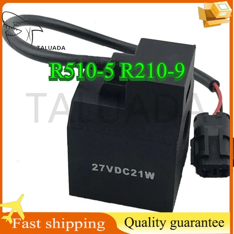 Inner Diameter 13mm For R210 R215 R225 R275 R305 Solenoid Valve Coil Excavator