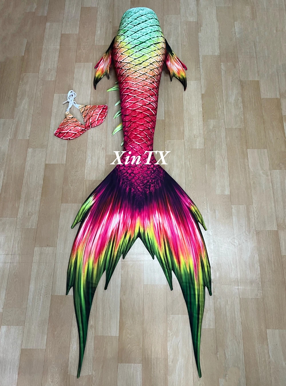 Printing Big Mermaid Tail Kids Adult Women Men Mermaid Tail With/NO Flipper Beach Costumes Mermaid Swimsuits