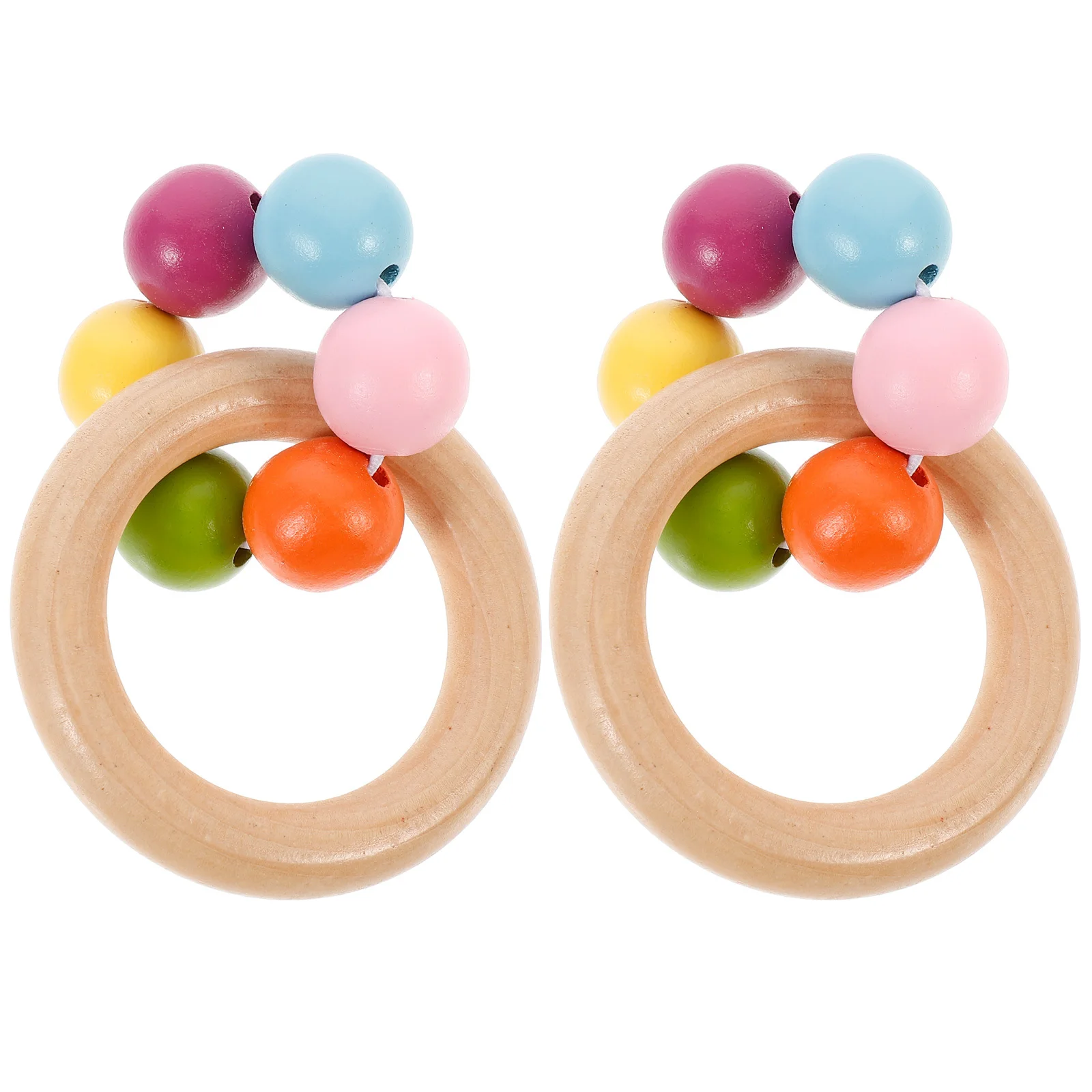 2 Stuks Baby Ring Shaker Greep Schudden Zintuiglijke Rustgevende Ontwikkeling Rammelaar Vroege Onderwijs Hand Rammelaars Baby Kalmerende