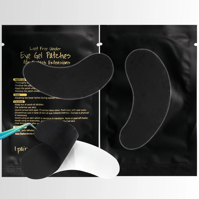 JOMAY 50Pairs رقع عين الأشعة فوق البنفسجية رمش تمديد تحت رفادة عين ماكياج جلدة رقعة سوداء UV منصات لمستلزمات تمديد رمش #2