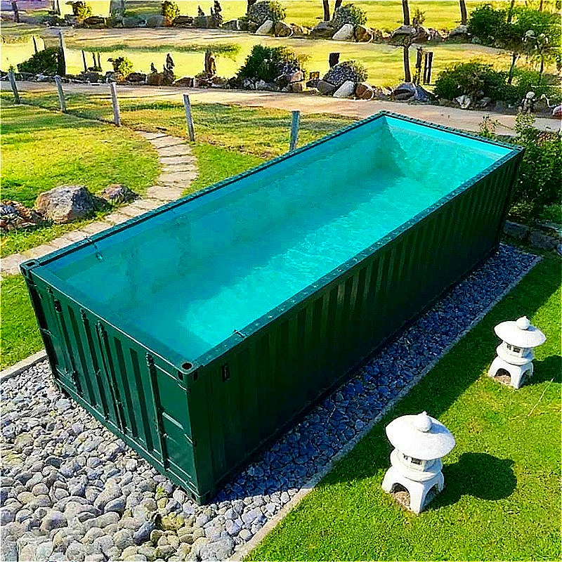 Large Steel Frame Container Pool Spacious Design Customized Dimensions for Comfortable Family Swimming  Recreation High Quality