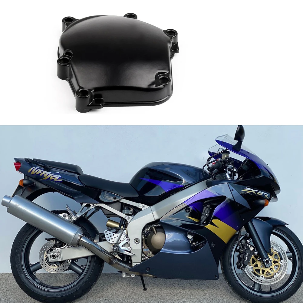 Cubierta del cárter del motor deslizante del estator del cárter de aluminio del lado derecho cubierta del cárter del motor compatible con Kawasaki Ninja ZX6R 636 1998 -2006
