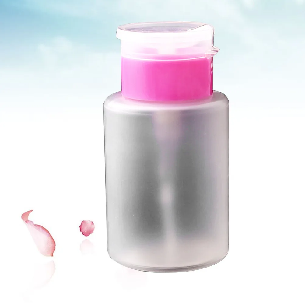 

150Ml Reusable Degradable Plastic Pressing Bottle for Nail Polish Remover Makeup Remover Liquid Dispenser Nail Art Beauty Tool