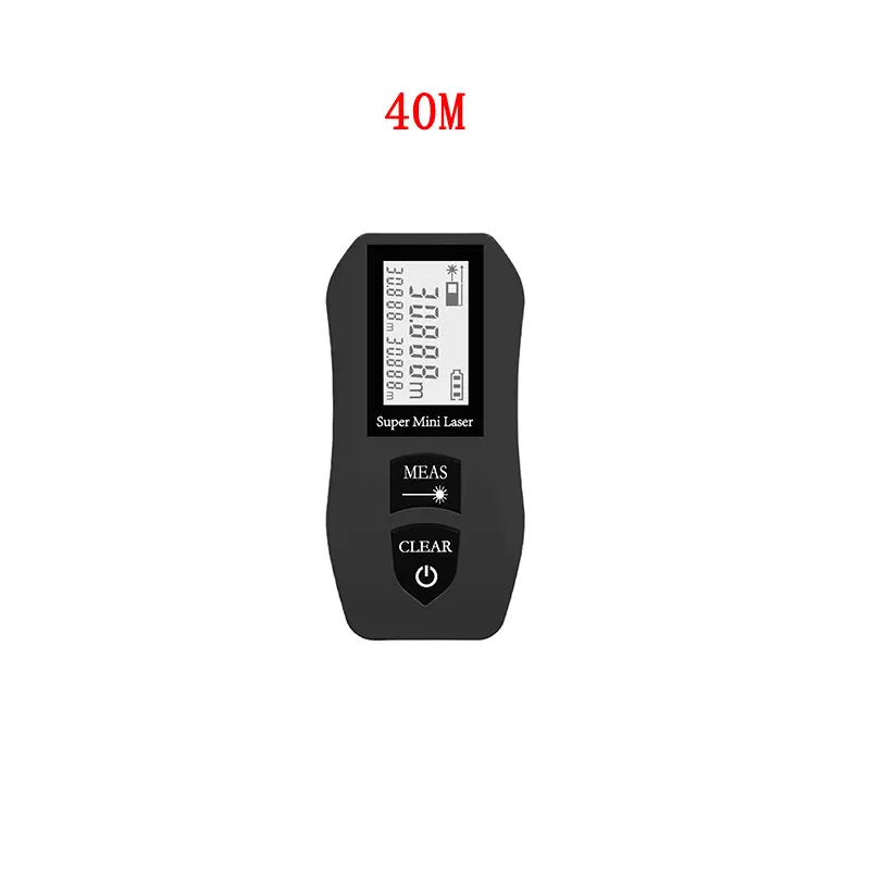 Portable Mini Laser Rangefinder, High-precision Laser Rangefinder. USB Charging, Suitable For Indoor Decoration, 40M