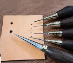 YORKSHINE Leather Sewing Cone DC53 Mold Steel Diamond Cone/French Cone/Hole Cone DIY Leather Craft Hand Punching Sewing TOOL