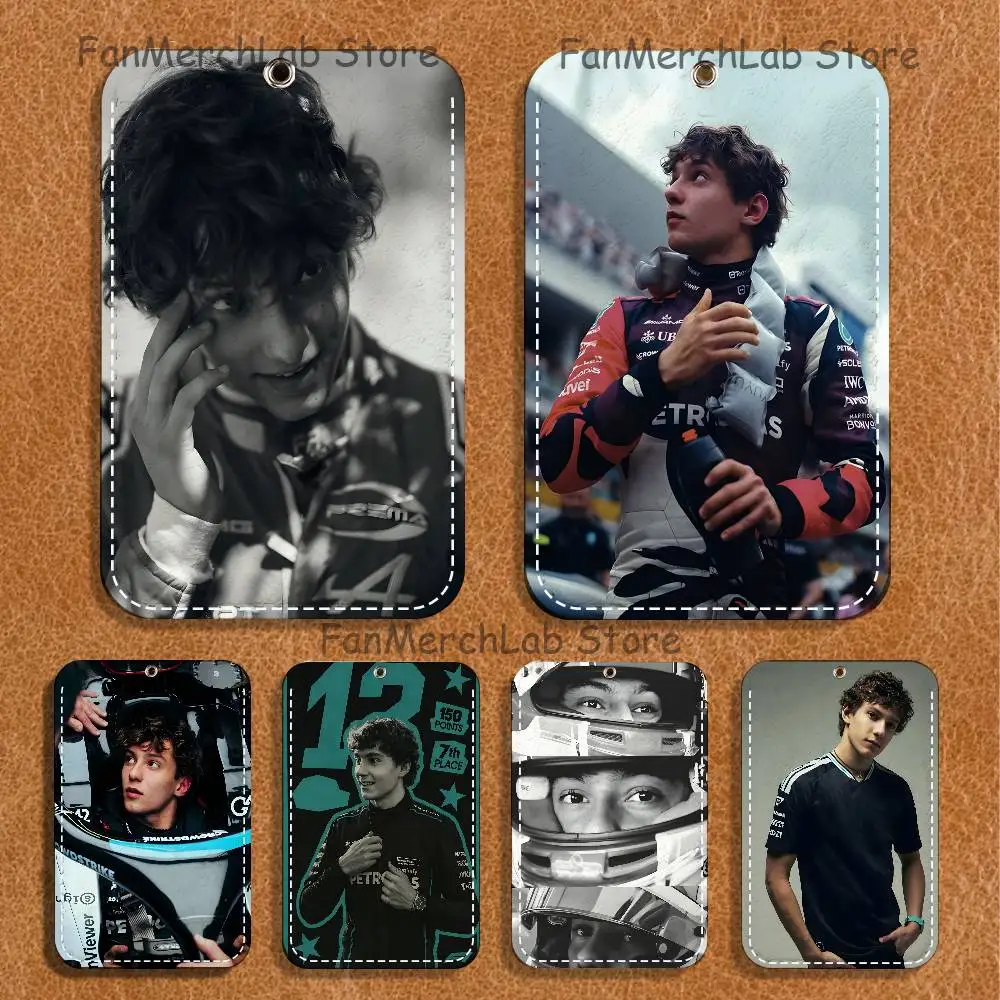 

Cool A-AntonelliS Pattern 1Pc PU Leather Card Holder Keychain Key Ring Door Lock Access Tags ID Card Case Keychain Card