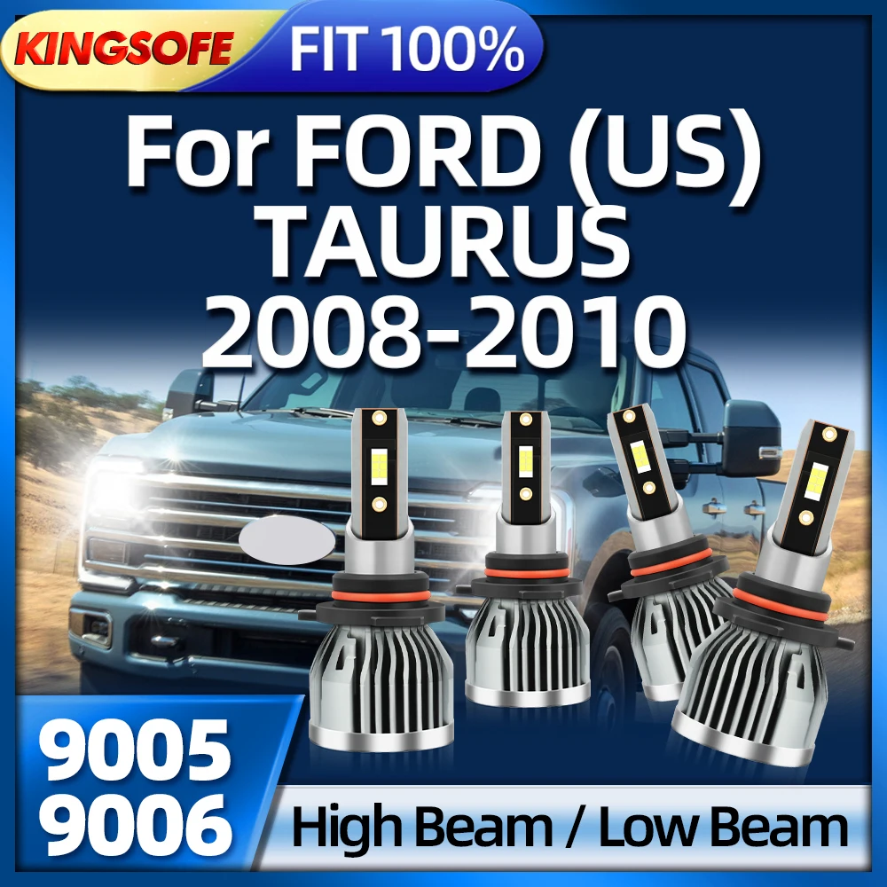 

KINGSOFE 2/4PCS 9005 LED Car Headlight 9006 Bulbs 110W 26000Lm 6000K Auto Lamp For FORD (US) TAURUS 2008 2009 2010