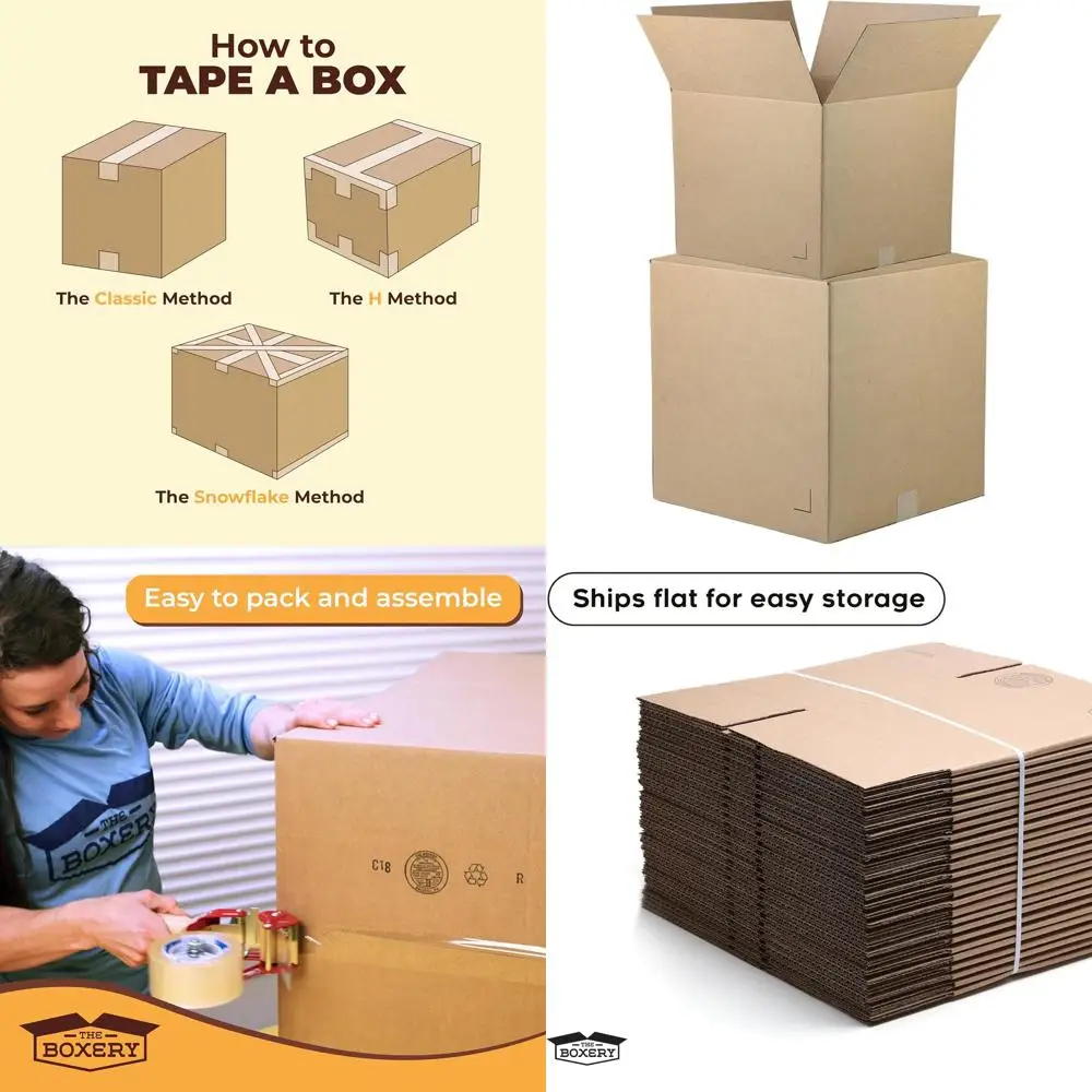 

25-Pack 22x10x4 Brown Corrugated Cardboard Boxes for Shipping, Packing, and Storage - Durable, Eco-Friendly, Recyclable, US Made