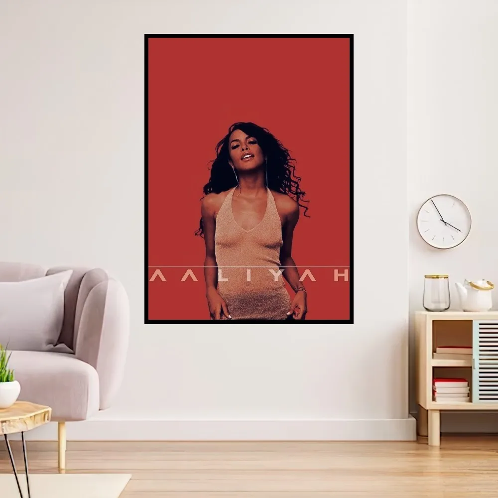 Singer A-Aaliyah Never No More Poster Prints Wall Painting Bedroom Living Room Decoration Office Small