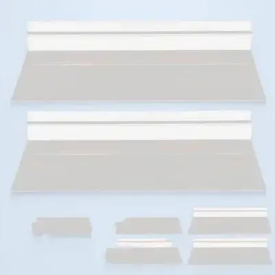 

8Pcs Clear Wall Shelf Shoe Display Shelves Retail Store Display Shelves for Boutique Shop Accessories