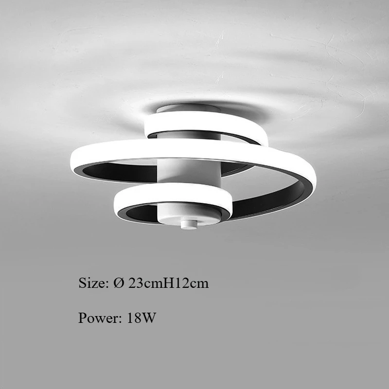 European Minimalist LED Ceiling Lamp Living Room Corridor Porch Hall Balcony Bedroom Decorative Lighting Lamps