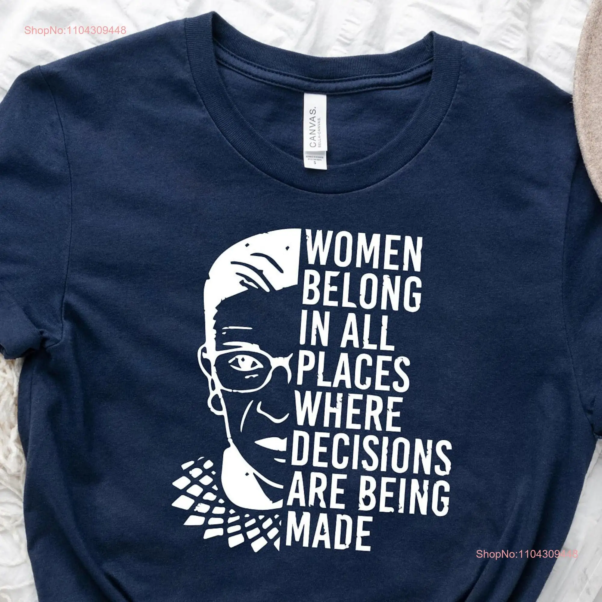 Women Belong In All Places Where Decisions Are Being Made T Shirt FeminisT Pro Choice Roe V Wade Womens Rights