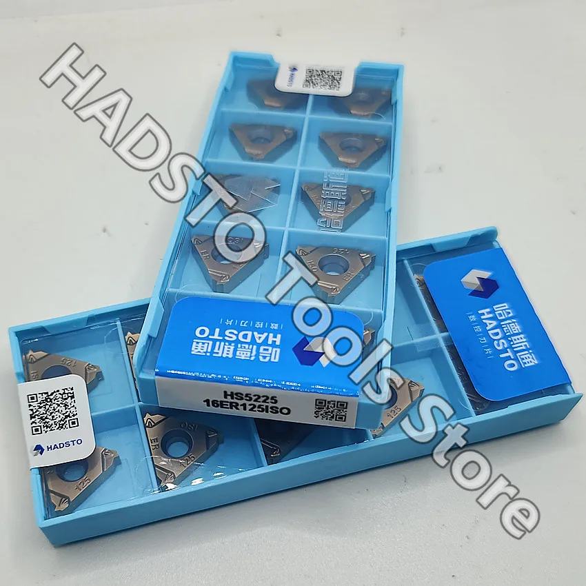 16ER125ISO HS5225 16ER 125ISO HS5225 16ER 125ISO HADSTO carbide inserts Thread inserts For Stainless steel 10pcs/box