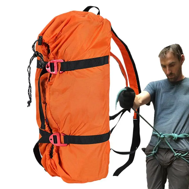

Climbing Backpack Professional Shoulder Rope Bag Lightweight Hiking Gear Reusable Arborist Equipment For Mountaineering Camping