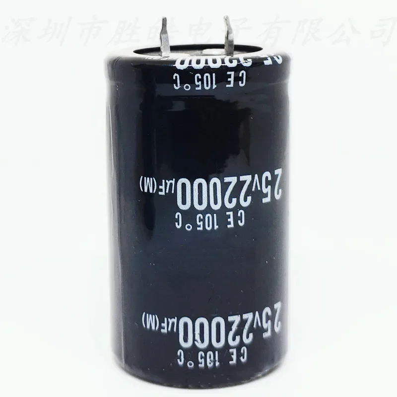 Capacitor eletrolítico de pés duros, 25v22000uf, volume radial: 30x50mm, alta qualidade, 2-10pcs