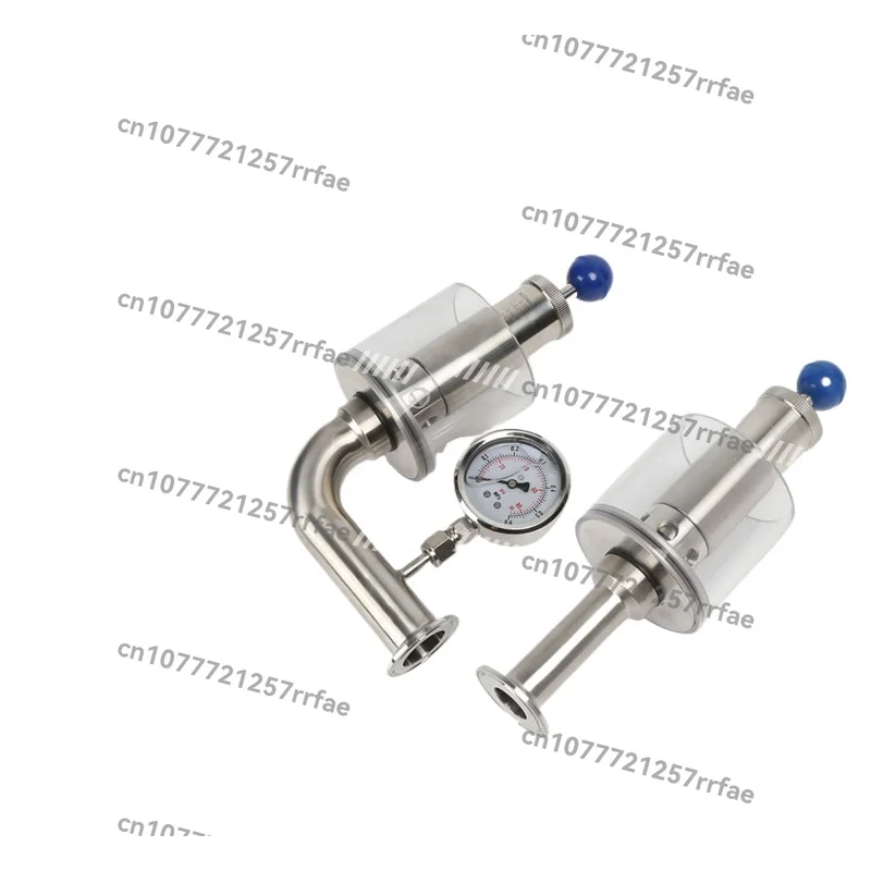 

304 Stainless Steel Water Seal Exhaust Valve Sanitary Fermentation Barrel Automatic Pressure Relief Valve Quick-installed