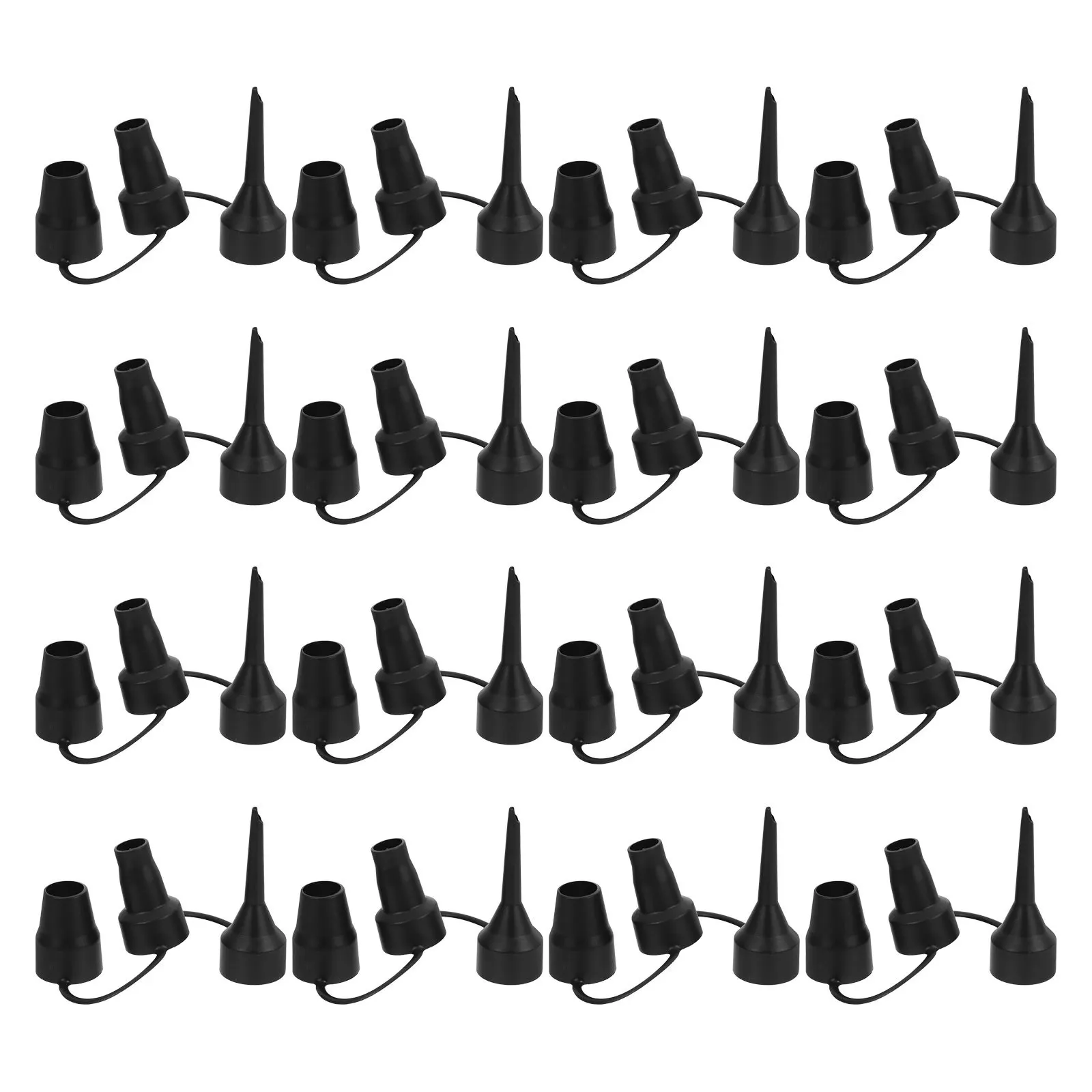 16 قطعة محولات المضخة القابلة للنفخ البلاستيك استبدال الفوهات مرتبة هوائية أريكة بركة فوهة المضخة الهواء استبدال مانعة للتسرب