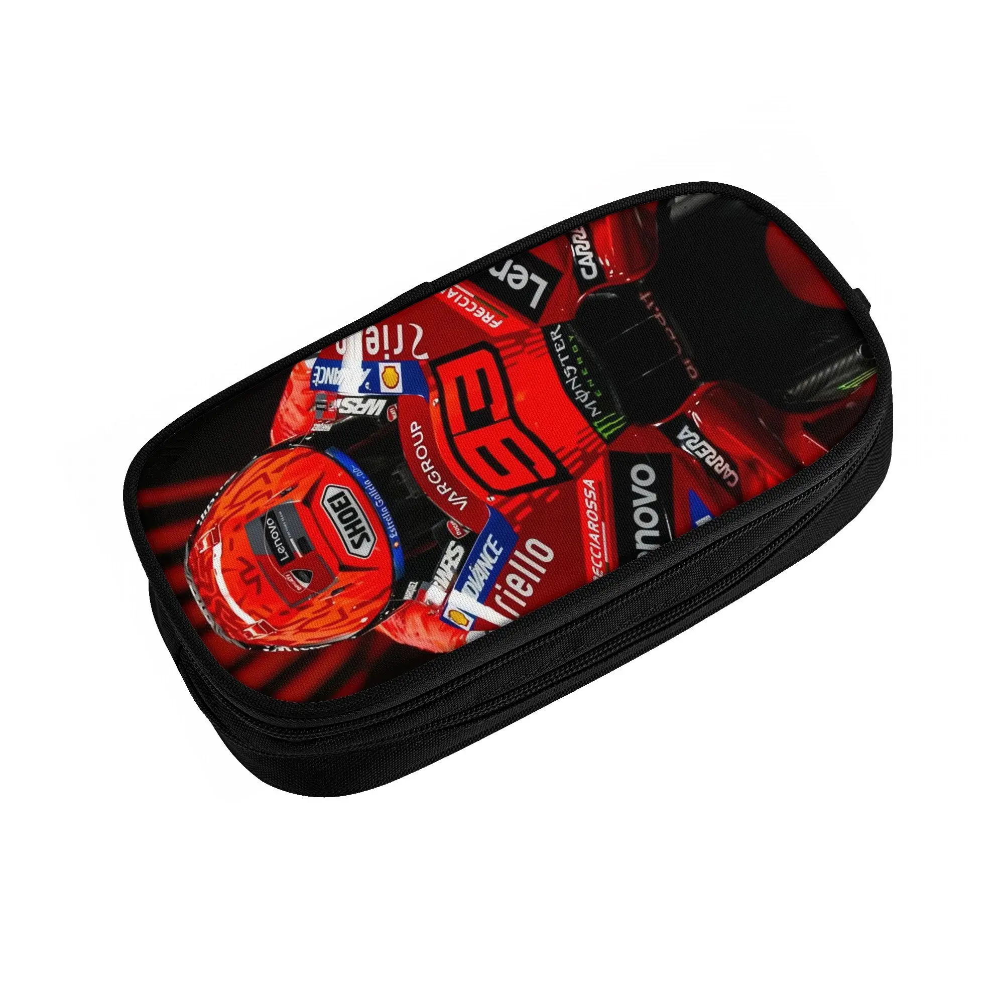 Spain Motorcycle Racer 93 M-Marqu E-Ezs Cute Pencil Cases Boys Girls Large Storage  Pencil Pouch Students Stationery