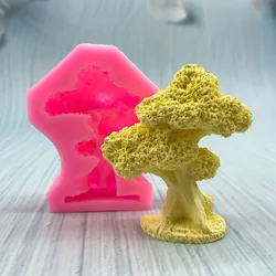 1 piece, small tree bonsai tree silicone mold cake chocolate biscuit mold drip glue pendant accessory mold