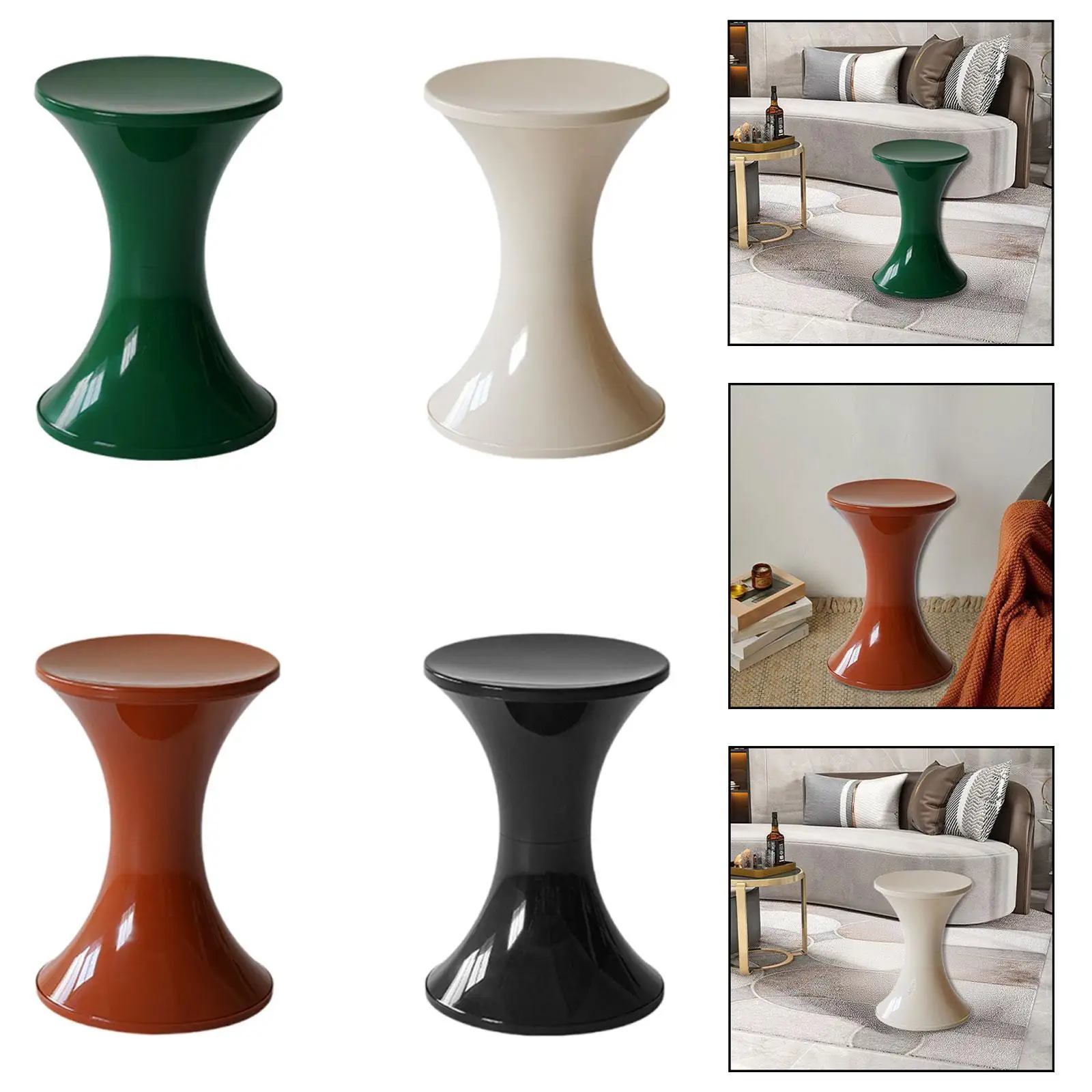 

Multifunctional Storage Ottoman Stool Sturdy for Kids Adults 17.3x12.2inch