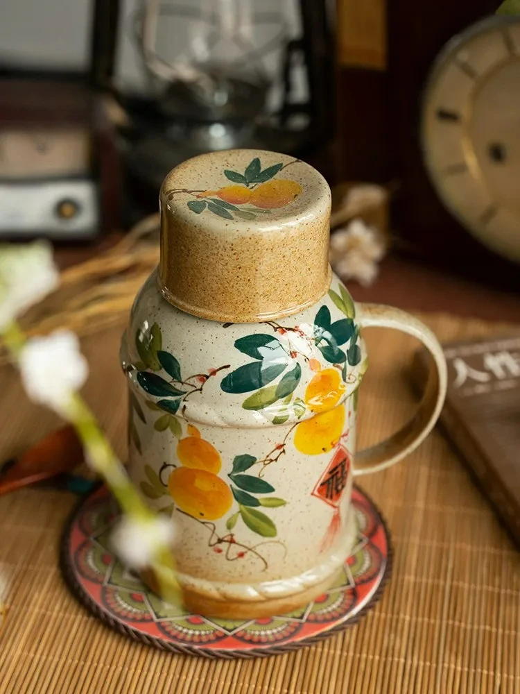 Factory Direct 2026 Jingdezhen hand-painted cold kettle ceramic teapot summer cool kettle household high temperature resistant