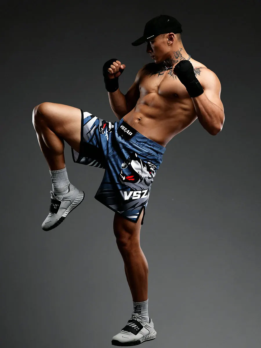 

Мужские спортивные шорты VSZAP с двойной полосой в виде львиньей гривы, для тренировок в зале, быстросохнущие, дышащие, износостойкие, с принтом