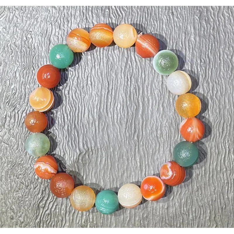 سوار العقيق العشان الطبيعي للرجال والنساء ، الحرف اليدوية الملونة ، توصيل إمدادات المصنع #6